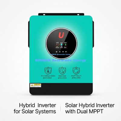 Υψηλής απόδοσης 4,2 kW/6,2 kW μονοφασικός υβριδικός ηλιακός μετατροπέας για οικιακά και δικτυακά συστήματα