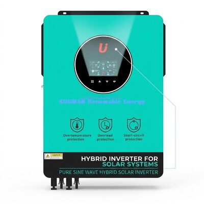 BSSI-V-GN10200 Υβριδικός ηλιακός μετατροπέας 10KW με διπλό MPPT και φορτιστή 160A για αποδοτική αποθήκευση ενέργειας