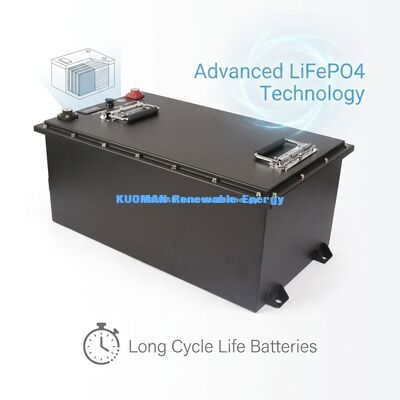 KM 72V -100Ah Προσαρμοσμένη μπαταρία LiFePO4 με 8000 κύκλους και 7360Wh ενέργειας