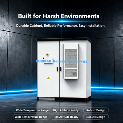 768V 215kWh Microgrid Energy Storage System | Robust Outdoor Cabinet LiFePO4 Battery ESS