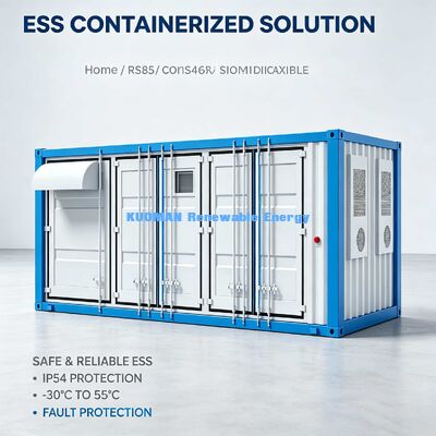 Container Energy Storage System 1.106MWh Remote EMS Monitoring Industrial Power Storage