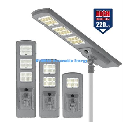 Φωτιστικό δρόμου ηλιακό 3000K-6000K CCT 30W αδιάβροχο ηλιακό φωτιστικό όλα σε ένα για εξωτερικά έργα