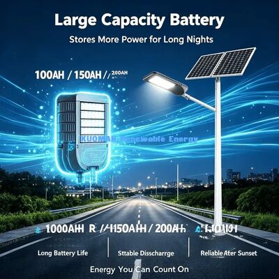 IP65 Aluminum Solar Street Light Lightning Protection Highway Light