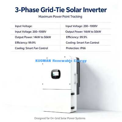 350A Μέγιστο ρεύμα φόρτισης-αφόρτισης 18kW 3 φάσεων Υβριδική ηλιακή μπαταρία μετατροπέας