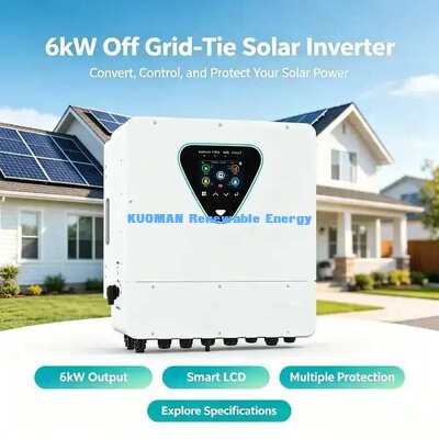 IP65-L 6KW Hybrid Solar Inverter Off Grid On Grid Tie PV Inverter