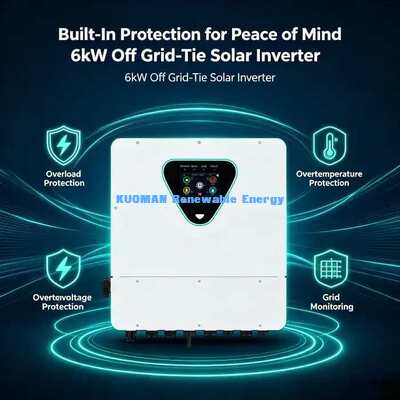 IP65-6KL 6KW Υβριδικός Ηλιακός Μετατροπέας Διαχωρισμένης Φάσης με Οθόνη Αφής & WiFi