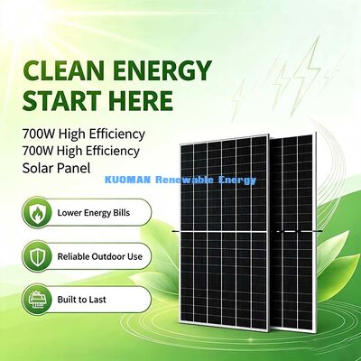 Αντι-Πιθανή-Προκληθείσα-Υποβάθμιση 700W Ηλιακό Πάνελ, Πολυετής Σταθερή Απόδοση Ισχύος