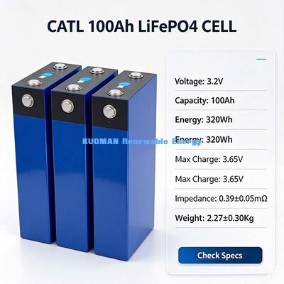 Καινούργιας Τάξης Α 300Ah 3.2V LiFePO4 Πρισματική Κυψέλη Μπαταρίας, 320Wh Κυψέλη Λιθίου για Σύστημα Αποθήκευσης Ηλεκτρικής Ενέργειας