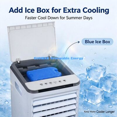 Evaporative Air Cooler, Mobile Water Cooling Fan, 3 Speed Wind for Home Bedroom Office